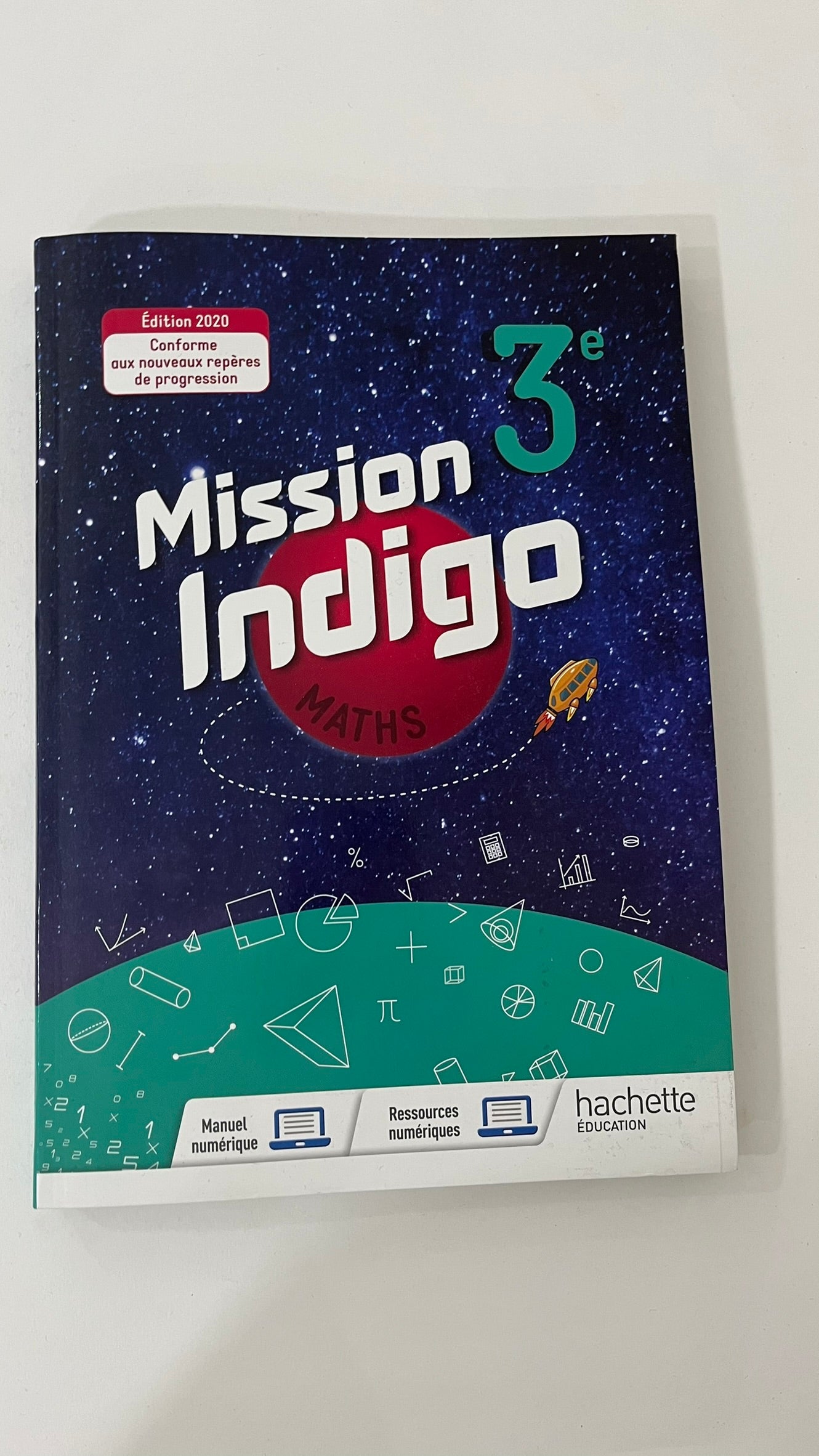 MISSION INDIGO MATHEMATIQUES CYCLE 4 / 3EME - LIVRE ELEVE - ED. 2020