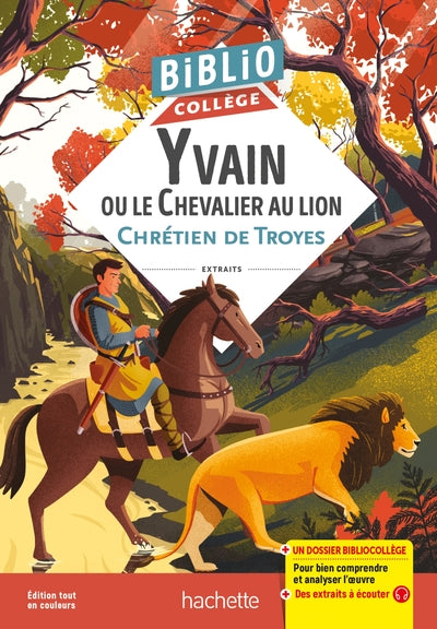 BIBLIOCOLLEGE - YVAIN OU LE CHEVALIER AU LION, CHRETIEN DE