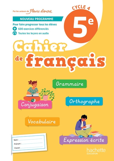 FLEURS D'ENCRE 5E - CAHIER ELEVE - ED. 2026