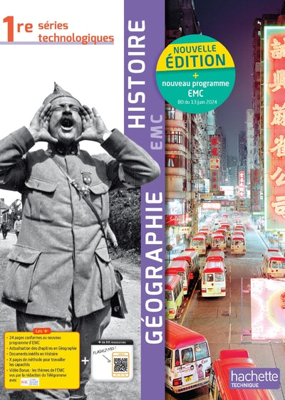 HISTOIRE-GEOGRAPHIE-EMC 1RE SERIES TECHNOLOGIQUES (MANUEL) - ED. 2025