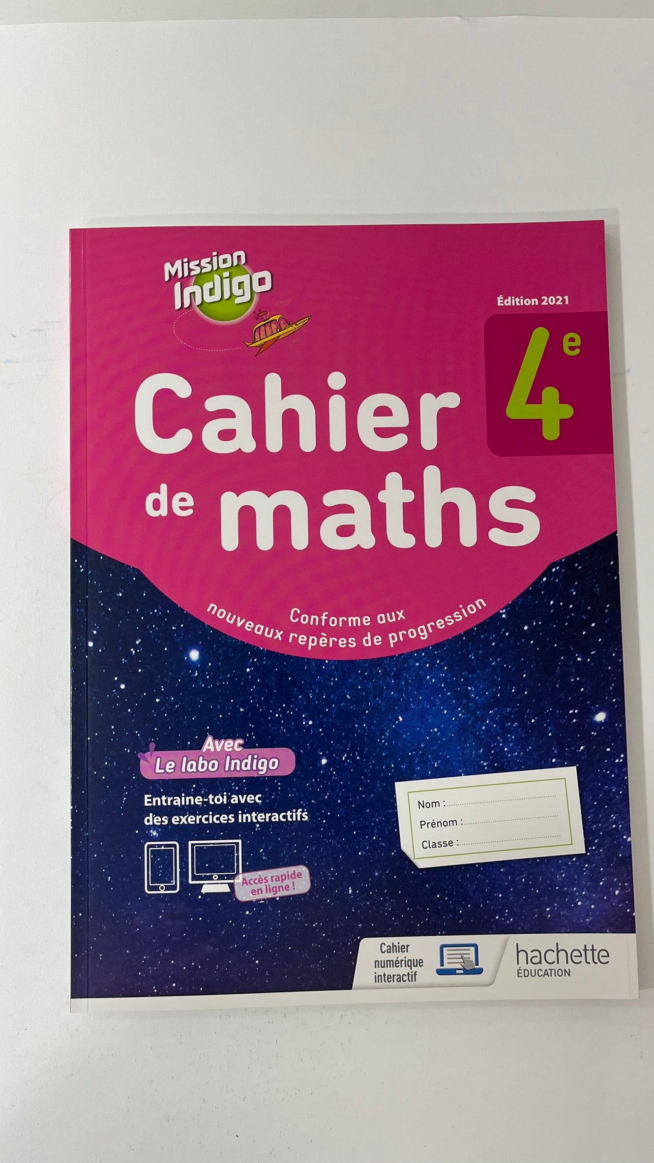 MISSION INDIGO 4E - CAHIER D'ACTIVITES - ED. 2021