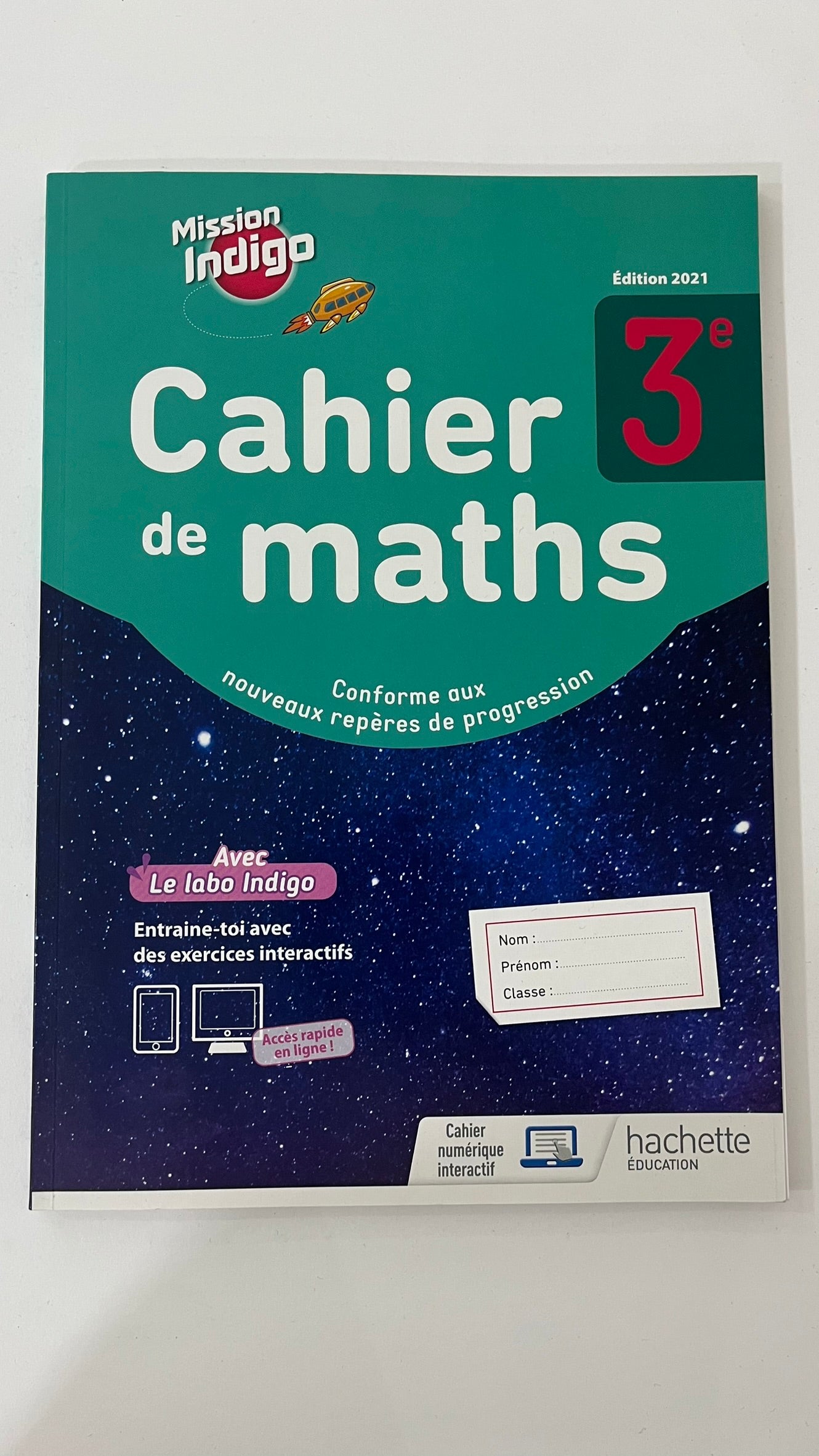 MISSION INDIGO 3E - CAHIER D'ACTIVITES - ED. 2021