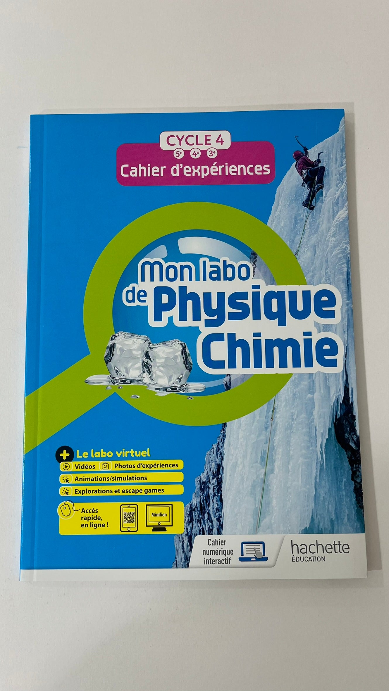 CAHIER D'EXPERIENCES MON LABO DE PHYSIQUE CHIMIE CYCLE 4