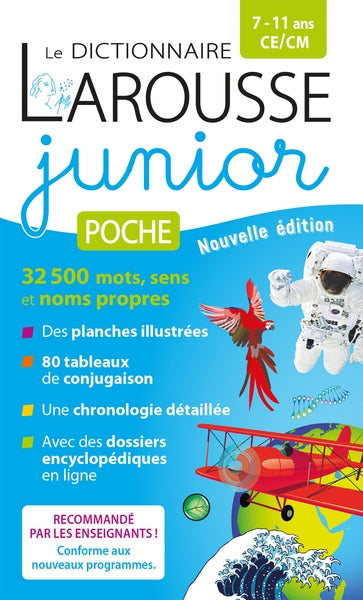 LE DICTIONNAIRE LAROUSSE JUNIOR POCHE - 7/11 ANS - CE/CM