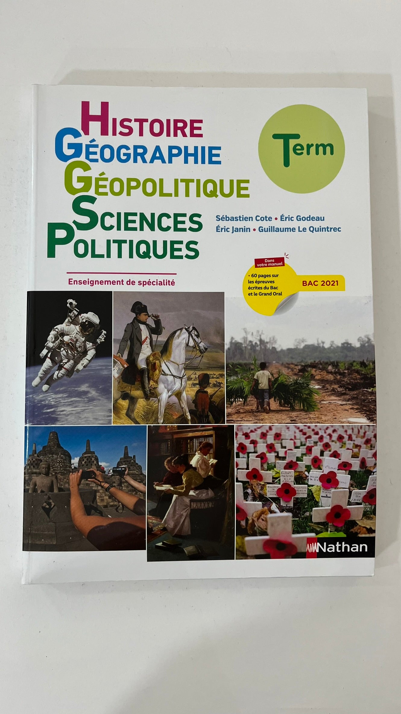 HISTOIRE GEOGRAPHIE GEOPOLITIQUE SCIENCES POLITIQUES TERM - MANUEL -