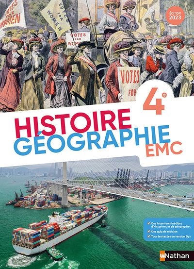HISTOIRE GEOGRAPHIE EMC 4E - MANUEL - 2023