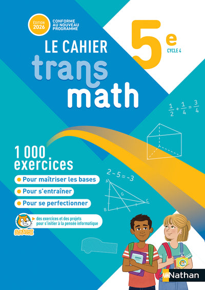 TRANSMATH MATHEMATIQUES 5E - CAHIER ELEVE - 2026