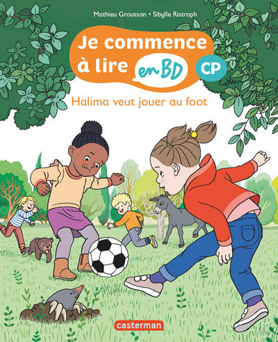 JE COMMENCE A LIRE EN BD - T06 - HALIMA VEUT JOUER AU FOOT - CP