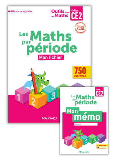 OUTILS POUR LES MATHS CE2 PAR PERIODE (2025) - FICHIER DE L'ELEVE + M