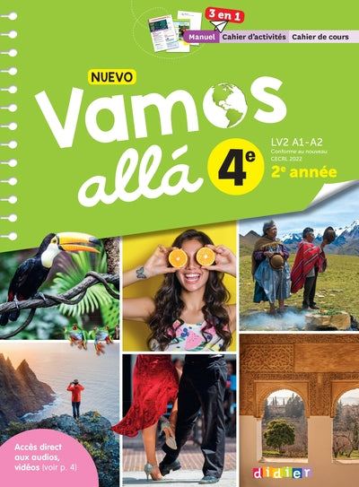 NUEVO VAMOS ALLA ESPAGNOL 4E - ED. 2023 - MANUEL-CAHIER ELEVE