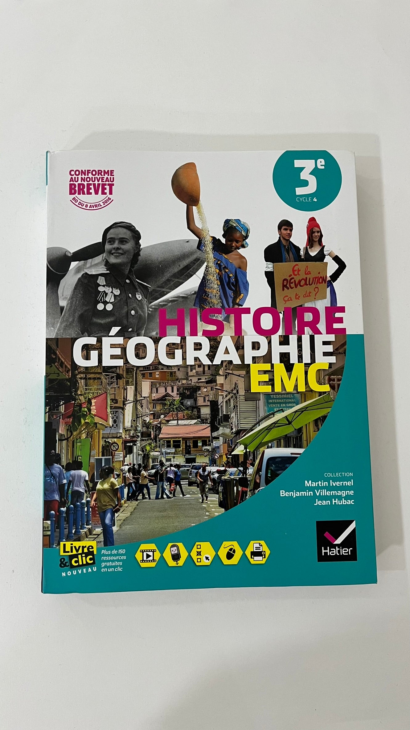 HISTOIRE-GEOGRAPHIE ENSEIGNEMENT MORAL ET CIVIQUE 3E ED. 2016 - MANUE