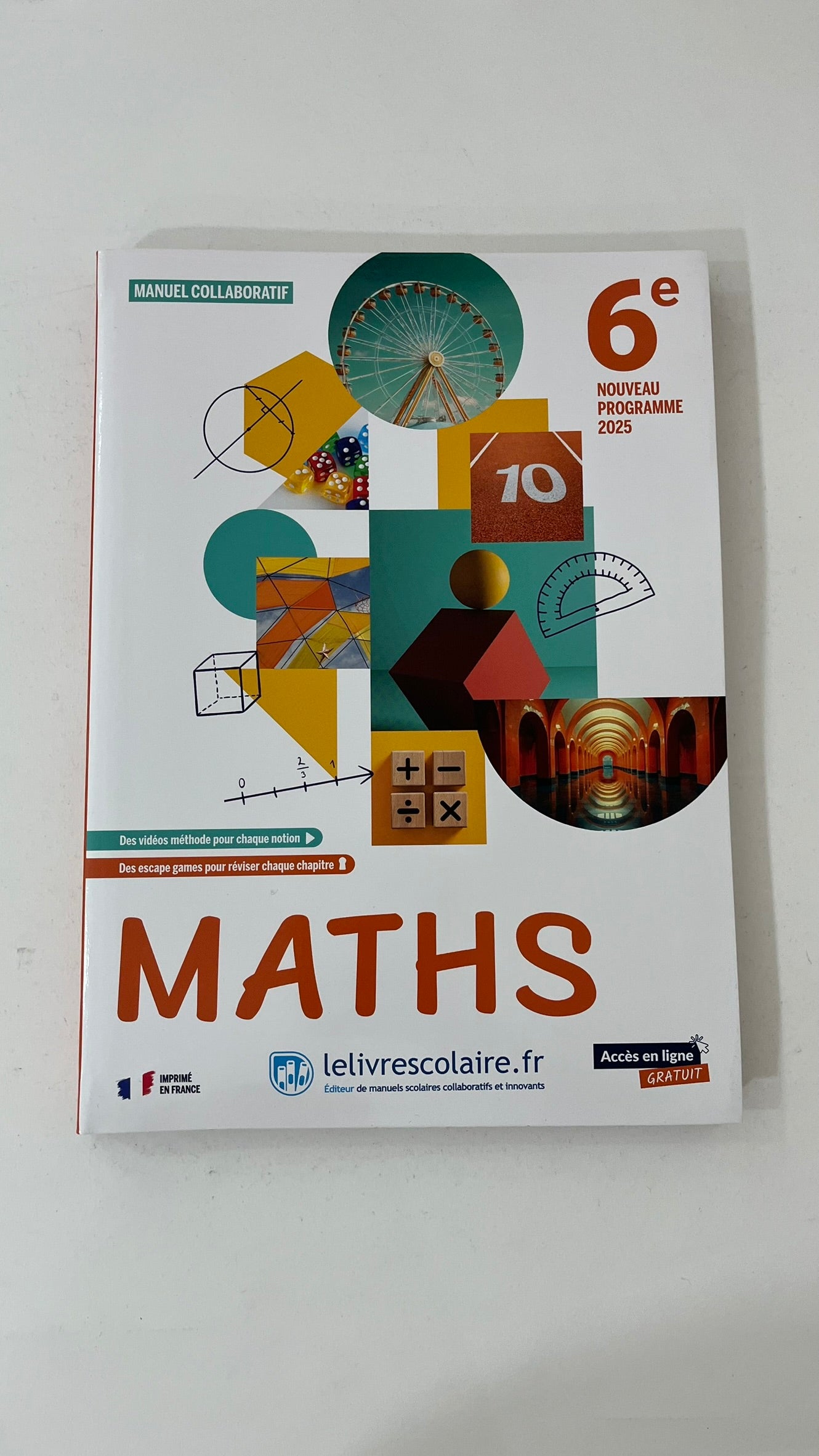 MATHEMATIQUES 6E 2025 - MANUEL ELEVE
